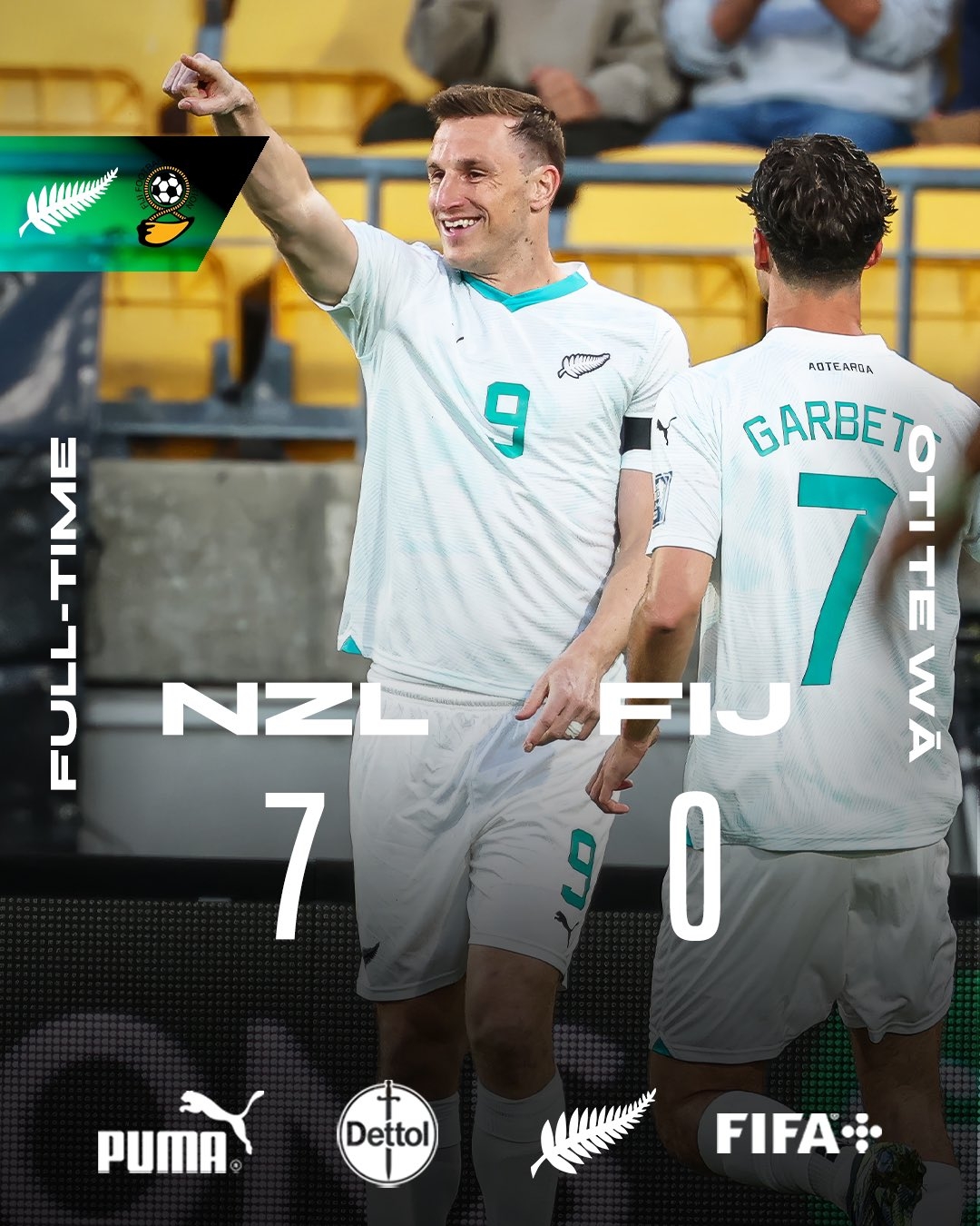  距世界杯一步之遙！新西蘭7-0進(jìn)大洋洲決賽，其FIFA排名高國足1位